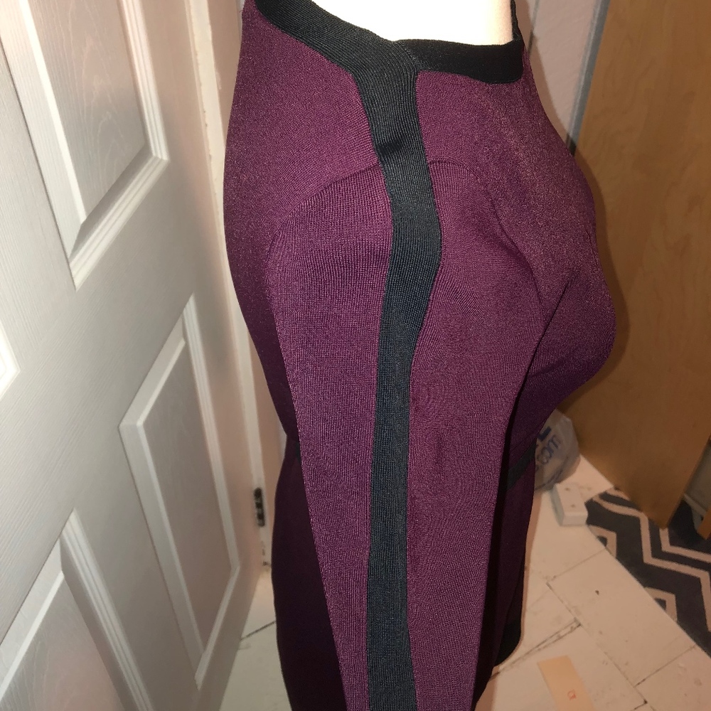 Ralph Lauren‎ Maroon and Navy Bodycon dress - Picture 4 of 5